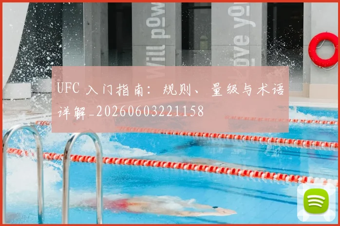 UFC 入门指南：规则、量级与术语详解_20260603221158